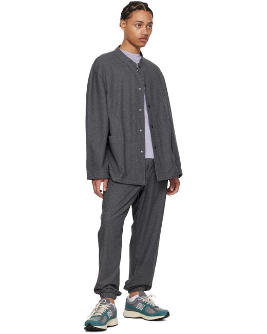 Pantalon gris à cordon coulissant Nanamica pour homme en coloris Black