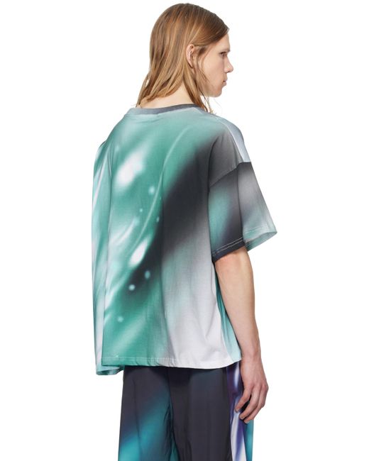 Gerrit Jacob Blue Printed T-Shirt for men