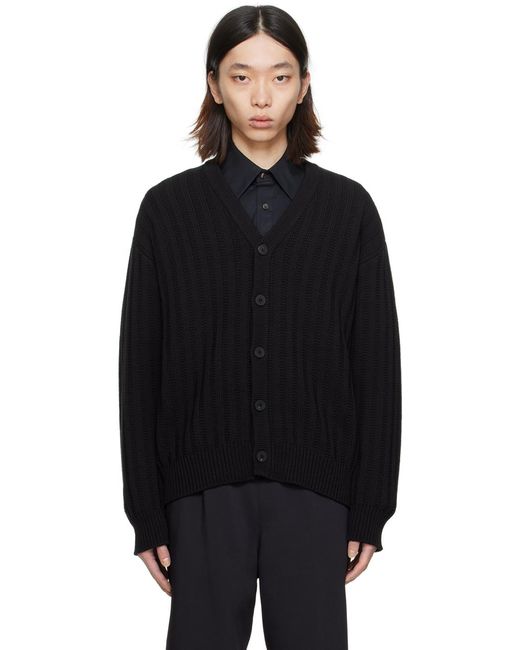 Cardigan noir à col en y Wooyoungmi pour homme en coloris Black