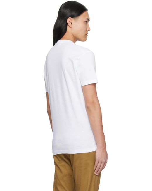 DSquared² White Dsqua2 'be Icon Cool' T-shirt for men