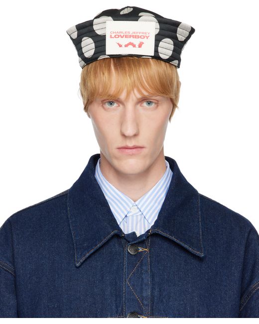 メンズ Charles Jeffrey Ssense限定 ブラック＆ホワイト セーラーハット Blue