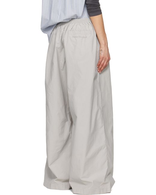 Acne グレー リラックスフィット ラウンジパンツ White