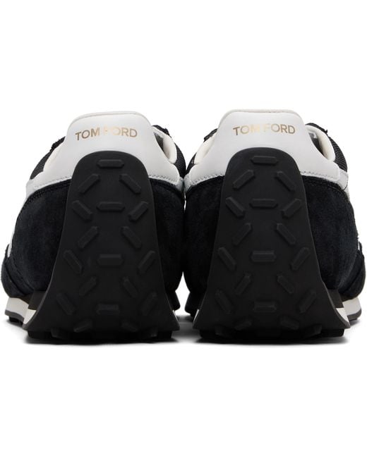 Tom Ford Black Suede Mick Sneakers for men