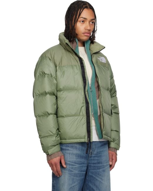 メンズ The North Face グリーン 1996 レトロ ヌプシ ダウンジャケット Green