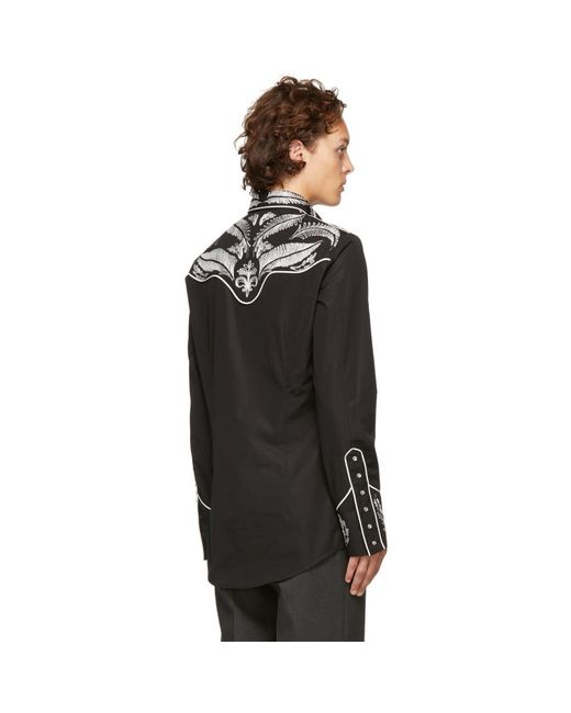 DSquared² Cotton Men's Embroidered Twill Western Shirt in ...