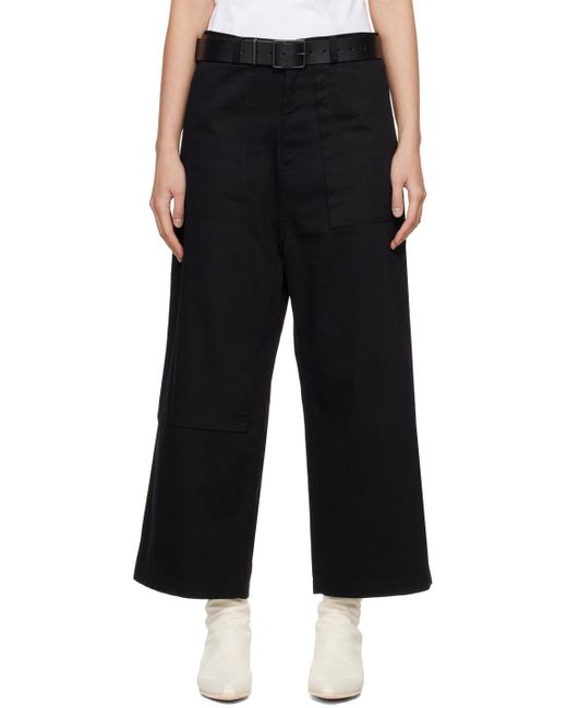 Y's Yohji Yamamoto Black Panel Trousers