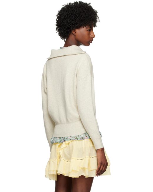 Isabel Marant Natural Beige Axelle Sweater