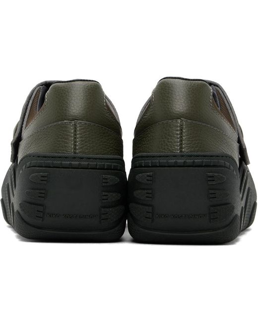 Kiko Kostadinov Black Khaki Hybrid Sandals for men