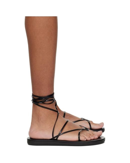 Ancient Greek Sandals Brown String Flip Flops