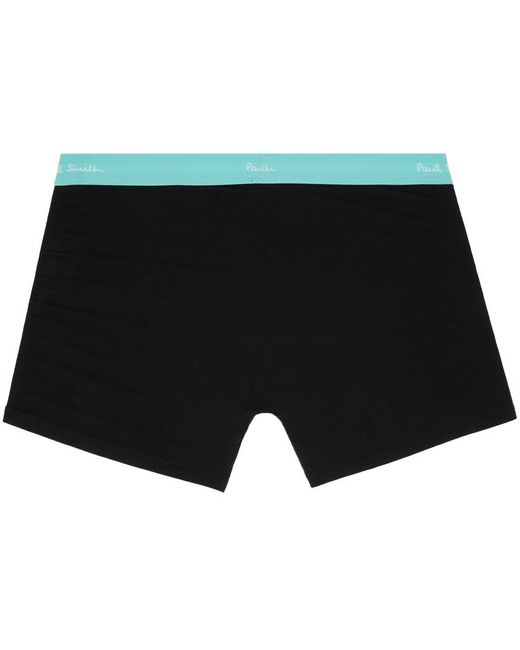 Paul Smith Three-pack Black Contrast Waistband Boxer Briefs for men