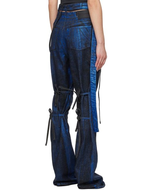 OTTOLINGER Ssense限定 ブラック＆ブルー シグネチャ ラップ ジーンズ Blue