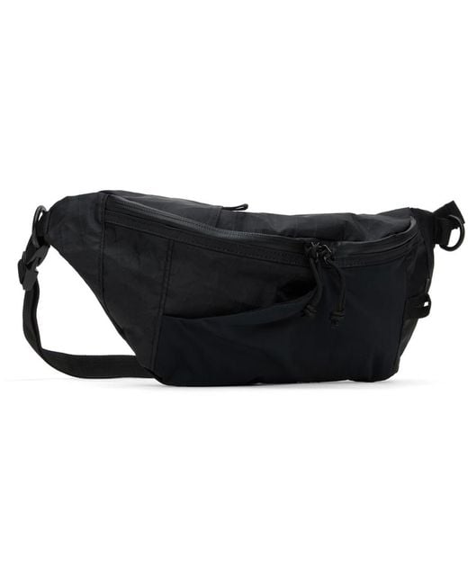 Snow Peak Black X-Pac Nylon Waist Bag for men