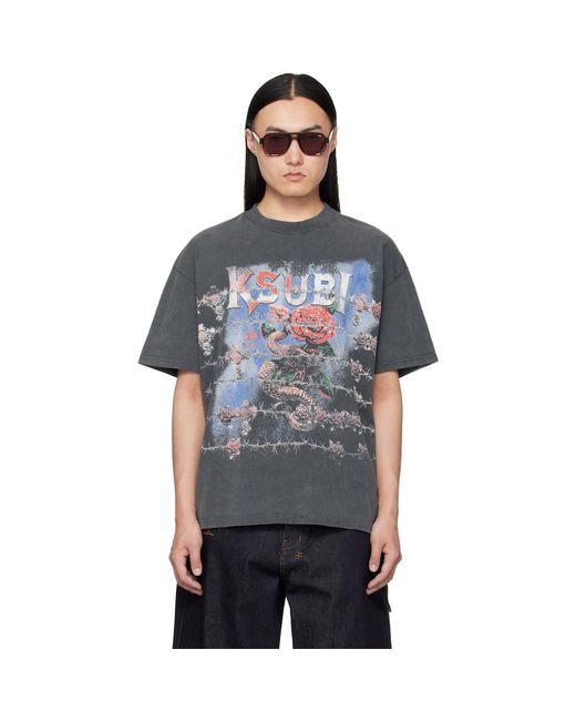 Ksubi Black Death Snake Ekcess/Rhino T-Shirt for men