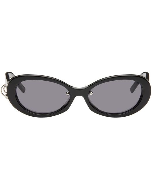 Justine Clenquet Black Ssense Exclusive Drew Sunglasses for men