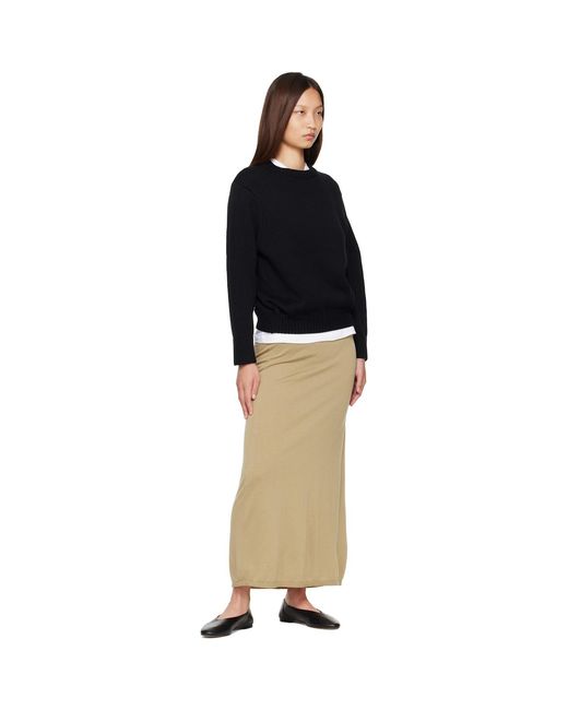 Totême Natural Long Knit Maxi Skirt
