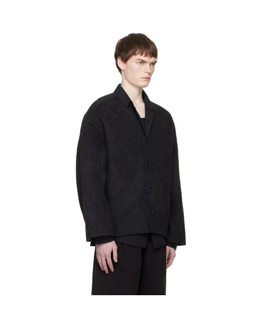 Entire studios Black Jool Jacket for men