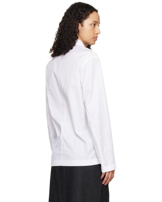 Dries Van Noten White Blazer Shirt