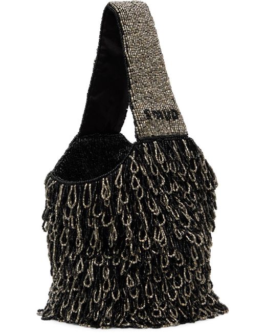 Staud Black Haruko Beaded Bag