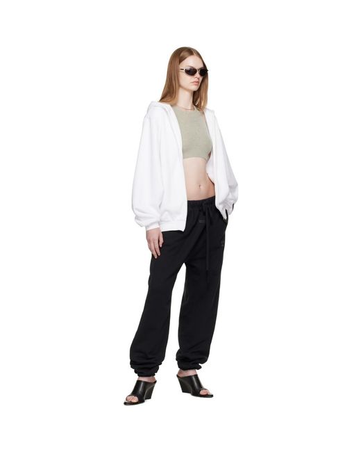 Fear Of God White 90S Fleece Zip-Up Hoodie