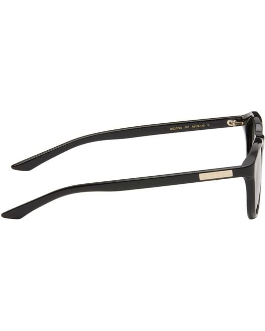 Gucci Black Institutional Logo Sunglasses for men