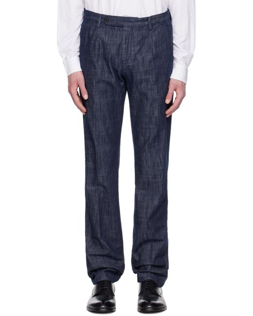 Massimo Alba Blue Ionio2 Trousers for men