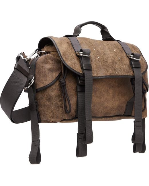Maison Margiela Brown High Tech Small Messenger Bag for men