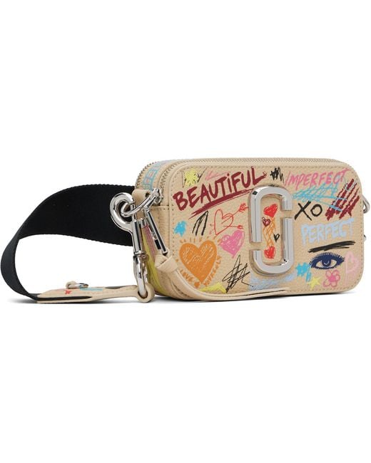 Marc Jacobs Black 'The Punk Scribble Snapshot' Bag