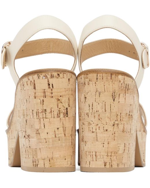 Gabriela Hearst Off-white Sardis Wedge Sandals