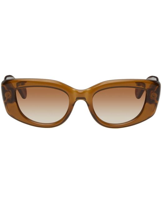 Lanvin Black Brown Cat-eye Sunglasses