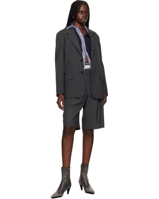 we11done Black Wool Blazer