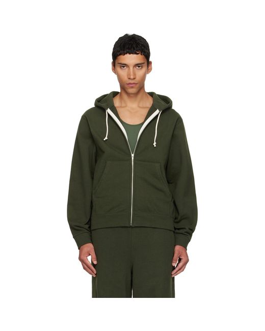 Veneda Carter Green Ssense Exclusive Zip-Up Hoodie for men