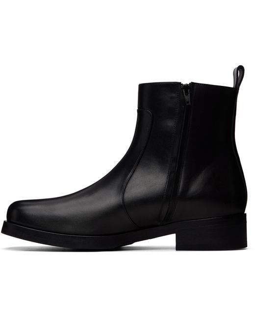 Studio Nicholson Black Square Boots for men