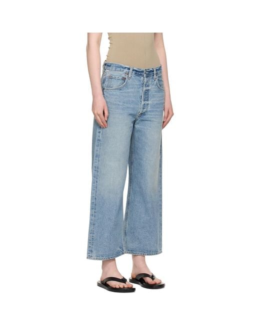 Citizens of Humanity Black Gaucho Vintage Wide Leg Jeans