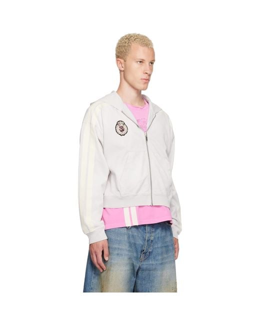 424 White Academy Hoodie for men