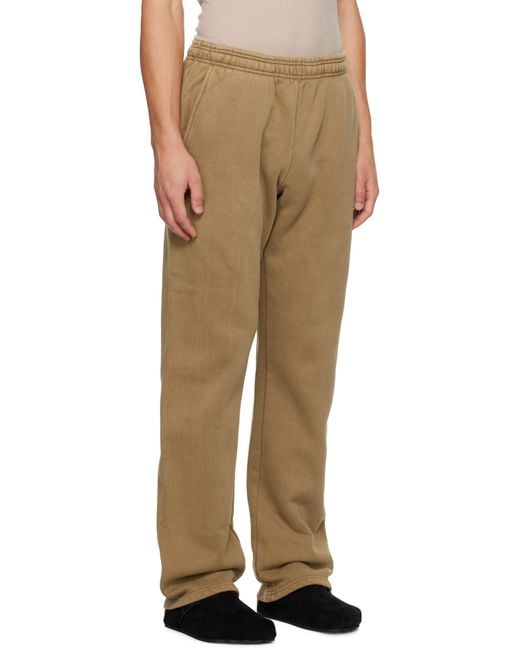 Entire studios Tan Straight Leg Sweatpants in Natural for Men Lyst UK