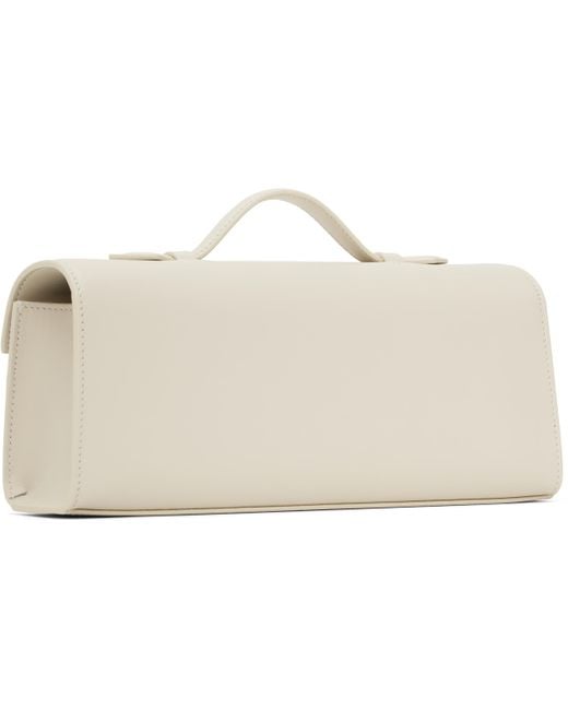 SAVETTE オフホワイト Slim Symmetry Pochette バッグ Black