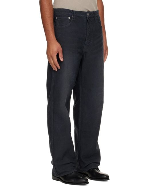 Visvim Fluxus 01 Wide G.Cords Trousers in Blue for Men | Lyst