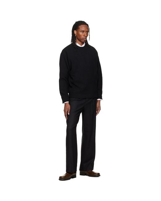 Wooyoungmi Black Logo Hardware Sweater for men