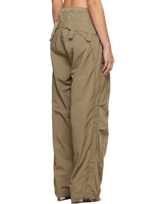 M I S B H V Natural Loose-fit Trousers