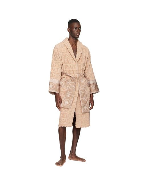 Versace Natural 'i Heart Baroque' Bathrobe for men