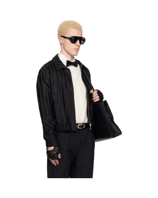 Ernest W. Baker Black Harrington Jacket for men