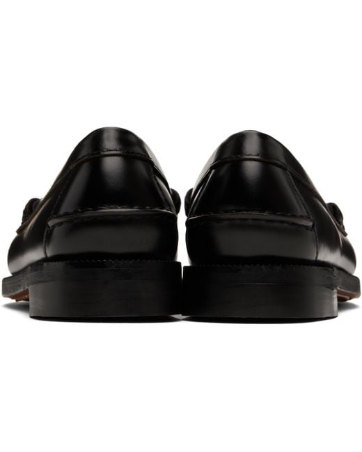 Random Identities Black Sebago Edition Double Penny Dan Loafers for men
