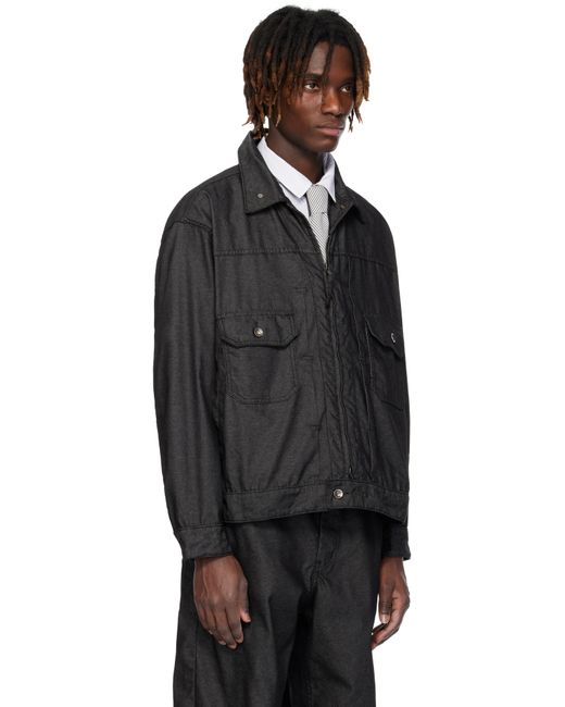 メンズ Engineered Garments ブラック デニム トラッカージャケット Black