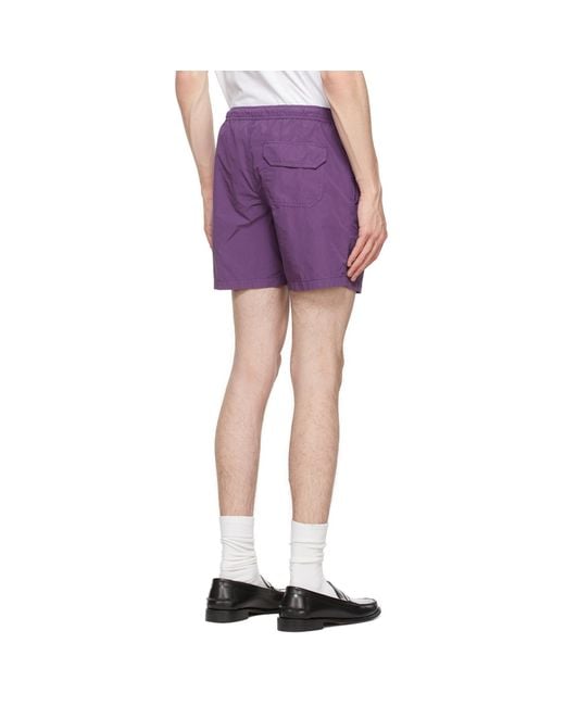 Aspesi Multicolor Purple Flying Dutchman Shorts for men