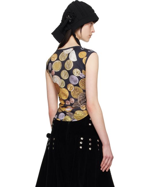 Chopova Lowena ブラック Angelica Coin 半袖トップス Black