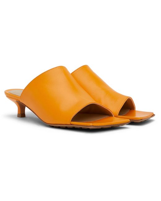 Bottega Veneta Black Stretch Heeled Sandals