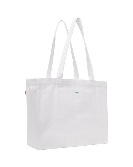 A.P.C. White Jjjjound Edition 'hôtel Souvenirs' Tote
