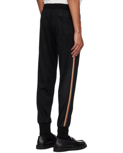 Paul Smith Black Stripe Sweatpants for men