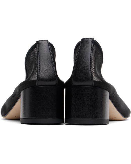 Dear Frances Black Balla Pump Mesh Heels