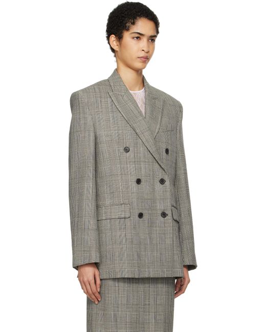 Wardrobe NYC Black Double Breasted Blazer